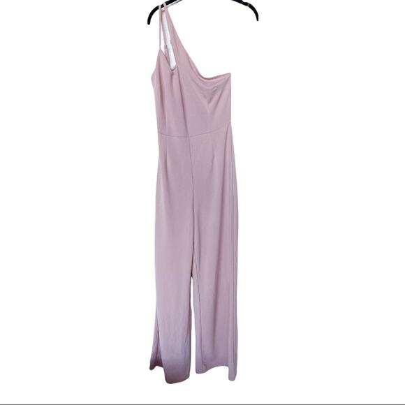 Favlux Fashion Pink One Shoulder Jumpsuit Size Medium - Picture 1 of 9